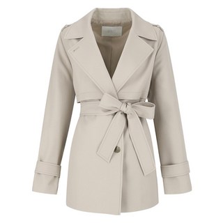 VISIT IN NEW YORK 半雙排釦短版風衣 VA3BBA1