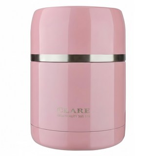 CLARE 晶鑽316真空燜燒罐, 粉紅色, 600ml, 1個