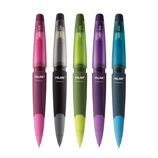 MILAN CAPSULE 繽紛果凍自動鉛筆 HB 顏色隨機, 0.5mm, 5支
