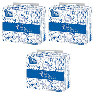 LIVI 優活 SMART抽取式衛生紙，100抽，使用優質紙漿製成, 10包, 3袋