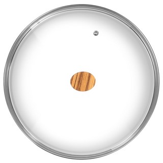 그린도어 넘침방지 강화유리 프라이팬 뚜껑 라이트브라운, 28cm, 1개