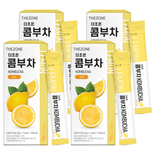 Better health 康普茶隨身包 檸檬口味, 5g, 10條, 4盒