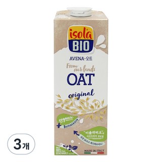 isola BIO 燕麥奶, 1L, 3瓶