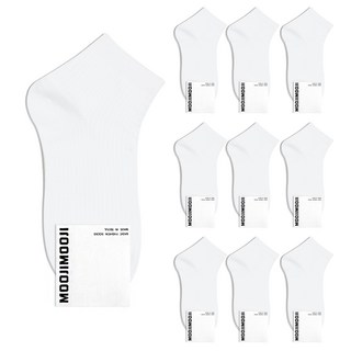 parkgoon 女性素色羅紋短襪 10雙入