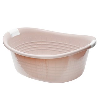 GINII 基尼 多功能加厚沐浴盆 L63.5xW46.5xH25.5cm 30L, 香頌粉色, 1個