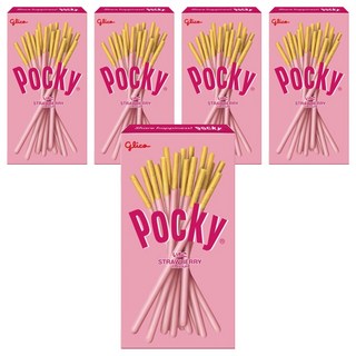 glico 格力高 Pocky 百奇 草莓棒, 24g, 5盒