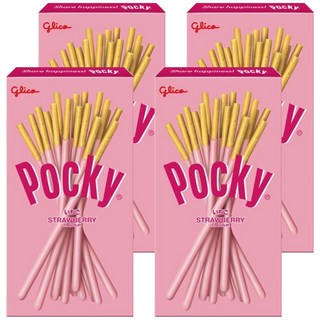 glico 格力高 Pocky 百奇 草莓棒, 24g, 4盒