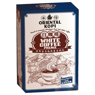 ORIENTAL KOPI 華陽 南洋風味三合一白咖啡 濃郁喜馬拉雅岩鹽風味, 38g, 10包, 1盒