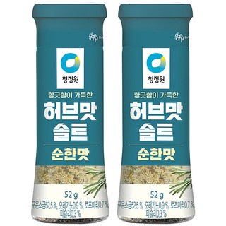 청정원 허브맛솔트 순한맛, 52g, 2개