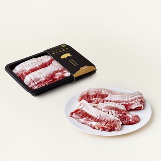 제주 흑돼지 미박칼집삼겹살 (구이용) 500g, 1개