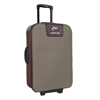 LEEHOLDEL 簡易EVA加大拉桿箱 25吋 千鳥格紋 旅行拉桿箱, 千鳥紅/咖啡色, 1個