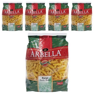 ARBELLA 阿貝拉 螺絲麵, 杜蘭小麥粉，100%品質保證, 500g, 5包