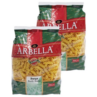 ARBELLA 阿貝拉 螺絲麵, 杜蘭小麥粉，100%品質保證, 500g, 2包
