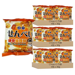 Chiao-E 巧益 迷你仙貝酥 4包, 120g, 3袋