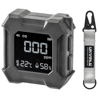 VENDICT Untam.D系列 車宿露營瓦斯一氧化碳洩漏偵測器掛繩套組 UTM-CD1A, 1個, 灰色