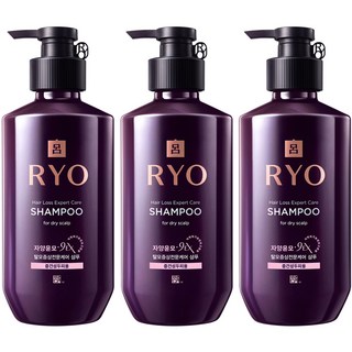 RYO 呂 9EX滋養韌髮洗髮精 中乾性頭皮適用, 400ml, 3瓶