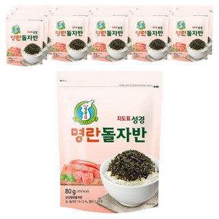 지도표성경 명란돌자반, 80g, 12개