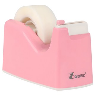 ZzalRio 迷你自動安全兒童膠帶台 彩虹系列, 粉色, 1個