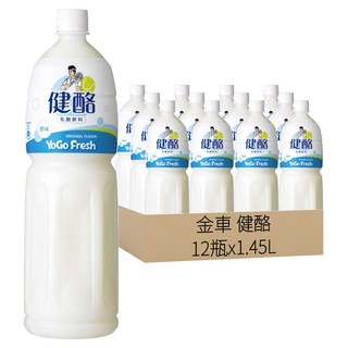 金車 健酪 乳酸飲料 原味, 1.45L, 12瓶