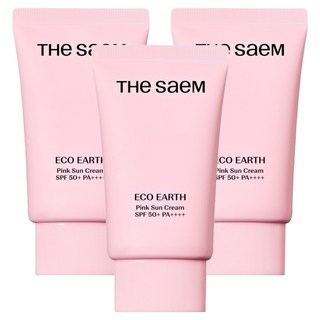 더샘 에코 어스 핑크 선크림 SPF50+ PA++++, 50g, 3개