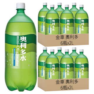 金車 奧利多 奧利多水, 2L, 12瓶
