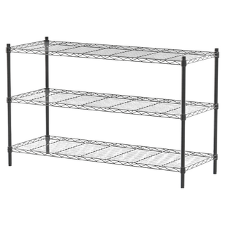 dayneeds 日需百備 輕型烤漆層架 鐵力士架 收納 展示架, 黑色, 1組