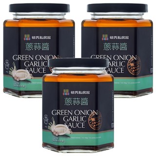 毓秀私房醬 蔥蒜醬, 250g, 3罐