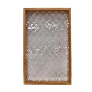 楠竹托盤 長方形, 37*25.6cm, 竹+五金配件, 中(36 x 24 x3.5cm), Y11442