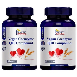 ESMOND NATURAL 愛司盟 輔酵素Q10複方膠囊 純素 60顆 2罐, 0.5g