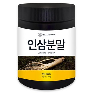 헬로우그린 인삼분말, 1개, 200g, 1개입