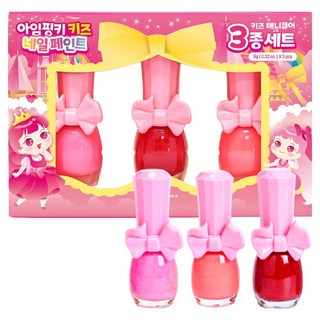 i'm pinky I'm Pinky Pinky Paint 兒童指甲油 3件組, B套組, 1個