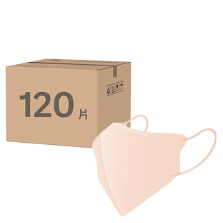 匠心 3D成人耳繩醫用級口罩 M, 30片, 4盒, 裸玫橘色