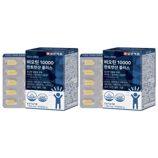 일양약품 비오틴 10000 판토텐산 플러스 60g, 60정, 2개