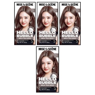 mise en scene 魅尚萱 Hello Bubble泡沫染髮劑, 9G奶茶灰, 4盒