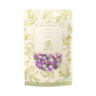 GreenMarket 菓青市集 癡情玫瑰花 80g 天然無咖啡因 浪漫花香 舒緩身心, 1包, 1入