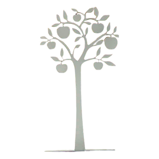 OPUS 東齊金工 歐式鐵藝飾品架 蘋果樹, 優雅白