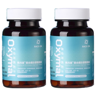 RACE ON 鋭速 寶齡富錦 氧元速螯合鐵B群雙層錠, 60顆, 2罐