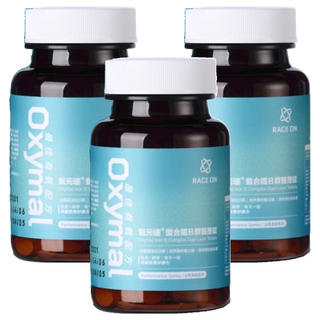 RACE ON 鋭速 寶齡富錦 氧元速螯合鐵B群雙層錠, 60顆, 3罐