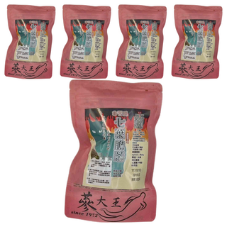 蔘大王 山苦瓜七葉膽茶包, 3D立體茶包, 日本PET網紗, 真材實料看得見, 6g, 10包, 5袋