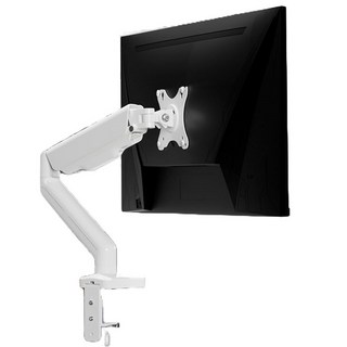 카멜 싱글 거치대 모니터암 CA1, 화이트, 1개