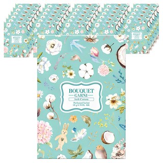 부케가르니 퍼퓸드 샤쉐 옷장방향제 본품, 10g, 40개, 소프트코튼