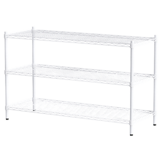 dayneeds 日需百備 輕型烤漆架 鐵力士架 收納 展示架, 白色, 3層