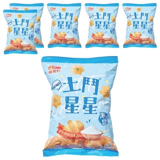 福義軒 土鬥星星海鹽 非油炸全素配方 酥脆餅乾, 50g, 6包