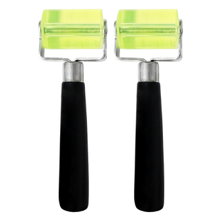 手柄壓輪 大 2支 - 高彈性橡膠滾輪 舒適握感 適用汽車隔音棉、手工藝DIY