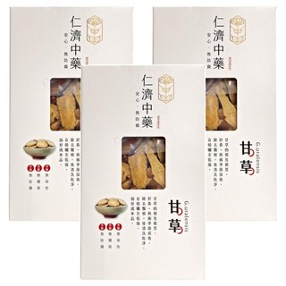 仁濟中藥 甘草 安心無防腐, 100g, 3盒