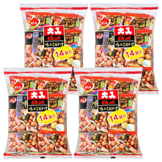 DENROKU 傳六 二色綜合豆果子, 14袋入, 341.6g, 4袋