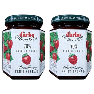 d'arbo 徳寶 奧地利70%果肉草莓果醬 200g 百年品牌 古法製作 無糖無添加, 2罐