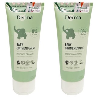Derma 寶寶有機舒敏萬用膏, 蘆薈杏仁油深層滋潤, 新生兒嬰兒敏感肌適用, 0%香精, 99%天然萃取, 2條, 100ml