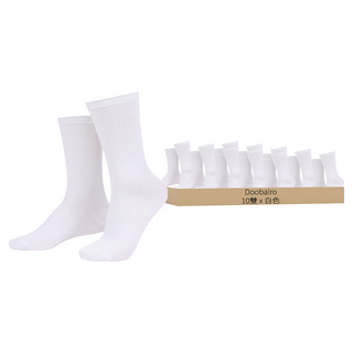 Doobalro 女用奢華羅紋長筒襪 10雙