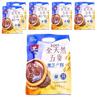 QUAKER 桂格 全天然五麥 黑芝麻糊 無添加糖 10包入, 190g, 6袋